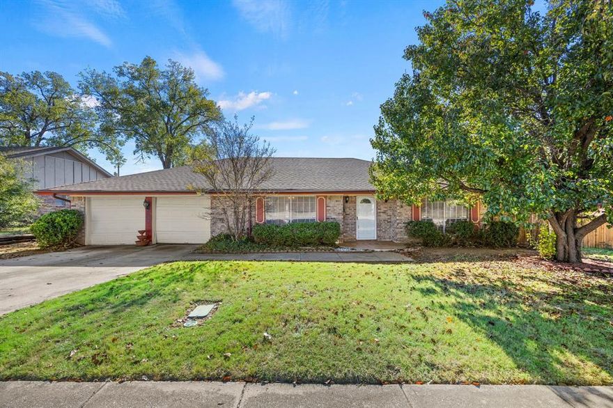 This three-bedroom, two-bath home is located in the established Meadowbrook East area of Fort Worth and offers a spacious, comfortable layout with a desirable split floor plan. The living room features a wood-burning fireplace and built-ins, creating a warm and inviting atmosphere. The formal dining area includes built-in cabinetry, and the kitchen comes equipped with a built-in oven, electric cooktop, and generous cabinet space.
The primary suite offers granite dual sinks, a granite countertop, and a walk-in shower. The home also includes central heating and air with an HVAC installed in 2024, a covered back porch, two-car garage, and a large backyard. With its thoughtful layout and convenient location, this home is an excellent rental option for those seeking comfort and accessibility in Fort Worth.