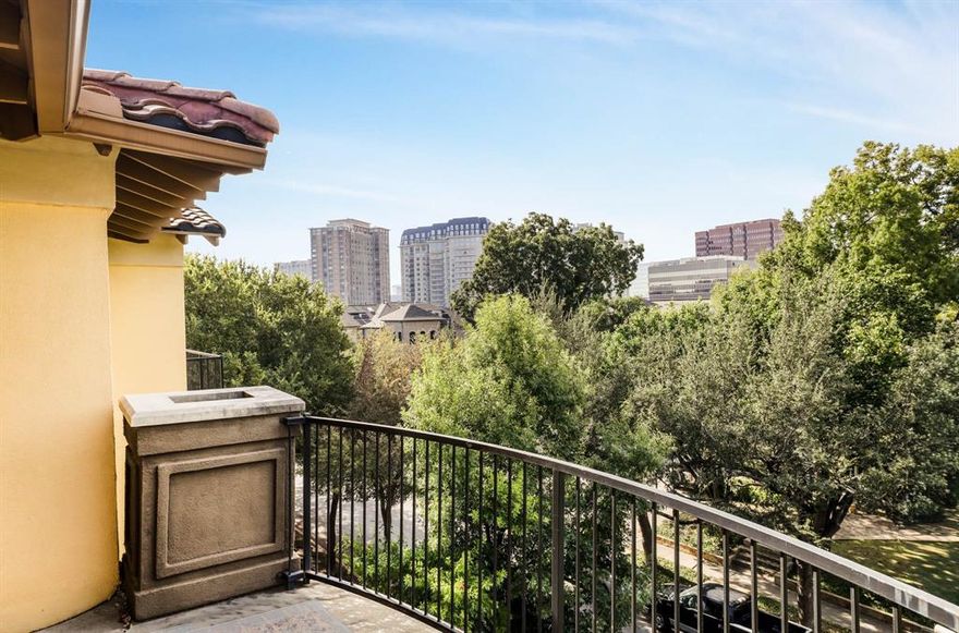 Beautiful Oaklawn Condo with 3 bedrooms and 2 baths. Hardwood floors  and carpet throughout the living areas. One of the bedrooms is used as an office. Builtins in living and dining areas.  Balcony looks out to Downtown buildings. Close to entertainment, restaurants and shopping. Water and electric are paid for by landlord.