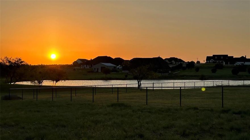 This gorgeous 2 acre property is located in the Eagles Bluff subdivision in Brock. With stunning sunset & lake views, this is ready for your custom built home. Mostly flat with little to any water run off issues, it has already been equipped with a 4,000+ sq ft homesite. Eagles Bluff is a highly desired neighborhood located in Brock ISD.