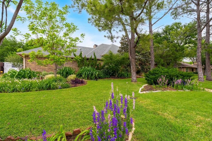 Nestled in the highly sought-after Highland Village, with over a quarter acre lot, this charming 3-bedroom, 2-bath home with a dedicated office-playroom, offers 2,164 square feet of inviting living space designed for comfort and timeless appeal. Inside, you’ll find beautiful hardwood floors, decorative crown moulding, custom light fixtures, tall ceilings, a formal dining room perfect for entertaining, and a spacious layout filled with warmth and character. 

The primary suite is a true retreat, featuring plantation shutters and a spacious en-suite bath complete with a jetted soaking tub, dual vanities, and separate closets—offering both comfort and exceptional storage.

Curb appeal shines with lush landscaping and beautifully maintained gardens welcoming you home, while the rear-facing garage adds to the home’s attractive front elevation. Step outside to enjoy a covered porch and a spacious backyard featuring wood fencing—ideal for relaxing, entertaining, or creating your own outdoor retreat.

A wonderful opportunity to own a beautiful home in one of the area’s most desirable communities.