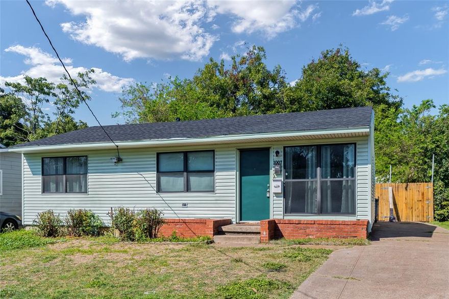 Updated and move-in ready, this beautifully renovated home at 1007 Epenard St in Dallas blends modern updates with the charm and character of the original home. Thoughtfully redesigned, the main residence showcases a functional and inviting layout featuring hardwood flooring, fresh interior paint, and carefully selected finishes that highlight both style and comfort. Large windows bring in abundant natural light, creating a warm and welcoming atmosphere throughout the living spaces.

The updated kitchen serves as the heart of the home, featuring upgraded countertops, modern fixtures, and ample cabinet space—perfect for everyday cooking or hosting family and friends. The layout flows seamlessly into the main living and dining areas, making the home feel open while still maintaining its classic character.

Adding exceptional value to the property is a fully renovated 240-square-foot Additional Dwelling Unit (ADU) located on the property. This private space offers a complete one-bedroom layout with a living area, full kitchen, full bathroom, and in-unit laundry, making it ideal for rental income, multigenerational living, or a private guest suite. The ADU is equipped with a brand-new dual split AC system, ensuring efficient comfort year-round.

Situated in a rapidly evolving Dallas submarket experiencing strong revitalization, the property offers convenient access to major highways, downtown Dallas, shopping, dining, parks, and entertainment. Whether you are looking for a primary residence with additional income potential or a strong investment opportunity, this property provides flexibility, functionality, and long-term value.

Homes with a fully updated main residence and an income-producing ADU are rare in this area. Schedule your private showing today and experience the opportunity this property offers.