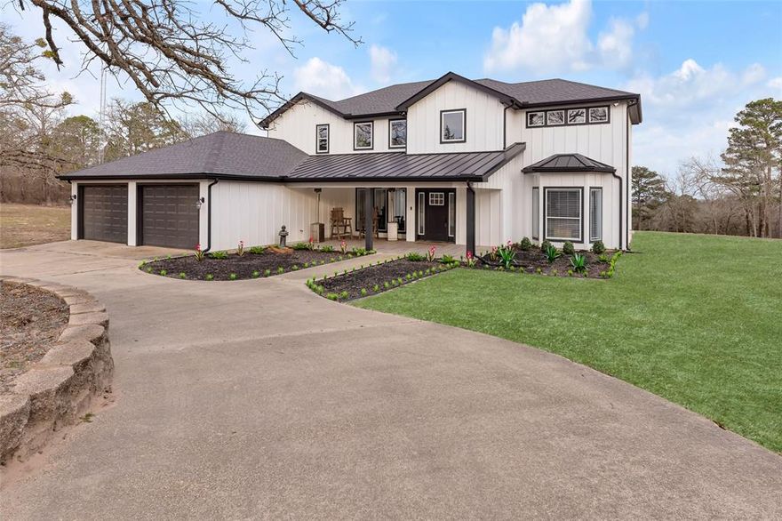 Welcome to this one-of-a-kind estate in Winnsboro, Wood County Texas, offering 3,123 sq ft of beautifully designed living space. This 4BD-3BA home was completely remodeled in 2021, featuring a new roof, siding, & decks, along with a fully updated interior kitchen, bathrooms, flooring, doors, paint, & fixtures, all done to perfection. High-end plumbing throughout includes Toto toilets & custom rebuilt showers. Truly move-in ready, this home blends modern comfort with timeless style. Situated on one of the highest elevations in Wood County, the property spans 142 stunning acres & offers unmatched privacy & views. A concrete drive leads all the way to the home, setting the tone from the moment you arrive. The impressive 40x60 shop is fully equipped with an upstairs, foam insulation, floor drain, 2,000-lb hoist, compressor, 16’ automatic garage doors, HVAC, hot &cold water, + a wrap-around porch that's perfect for work, hobbies, or entertaining. Enjoy a stocked pond with largemouth bass, catfish, & bluegill, + excellent hunting opportunities for deer, hogs, & coyotes. This property truly has it all, luxury, land, functionality, & breathtaking surroundings.