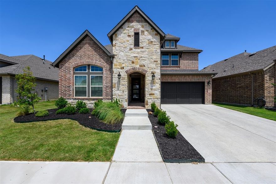 Incredible 2 story home, completed in 2021! 5 beds, 4 baths, a study & media room with 3,559 sq ft. 60K+ in upgrades! 8 foot doors on 1st level with high ceilings, c-moulding, taller baseboards & recessed lighting! Sleek wide LVP. Stunning kitchen with lg granite island, white cabs & tile backsplash. Spacious master with bay window & upgraded master bath that boast stand alone, oversized, frameless shower, large vanity with granite top, 2 undermounted sinks & large garden tub with matching tile surround. Sits on a sought-after cul-de-sac lot & has an extended covered back patio! In the award-winning community of Harvest! A first of its kind, agrarian style community, designed around farming, community gathering & modern country living. There are countless amenities in the subdivision - greenspaces, parks, a dog park, coffee shop, gyms, pools, a lake, & much more. TV and internet are paid for unless you want it to be upgraded! 2 onsite elementary schools & a future middle school.