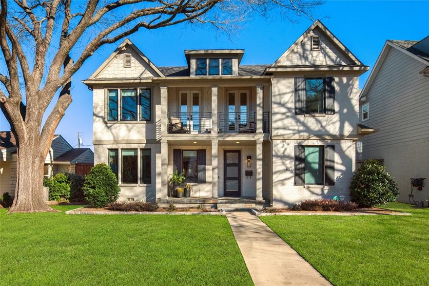 If you love to host, this stunning Briarwood home is exactly what you’ve been looking for! Step inside to an open-concept first floor featuring gorgeous hardwoods throughout the spacious living room with a gas fireplace, a bright and airy dining room, and a chef’s kitchen with an oversized island. Store your favorite wines in the built-in Sub-Zero fridge and get ready to entertain with ease. The first-floor primary suite offers a serene retreat, while the large mudroom and laundry room provide everyday convenience. Step outside to a beautiful covered patio, a sparkling saltwater pool & spa, and a turfed backyard for low-maintenance living. Upstairs, the possibilities are endless! Enjoy a spacious secondary living area—perfect also as a playroom—plus a large media room ideal for movie nights and Super Bowl parties. The second primary suite, two additional bedrooms, and a balcony perfect for enjoying your morning coffee complete this thoughtfully designed layout. Located on a prime interior block, just steps from Bluffview, this home is also minutes from Northwest Highway, DNT and Lovers & Inwood, offering some of the best shopping and dining in town.