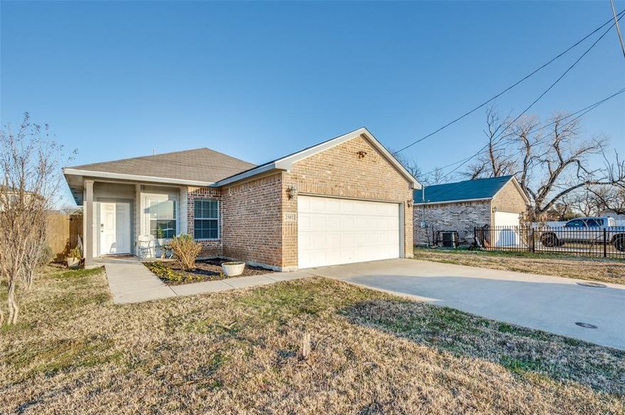 Welcome to this charming one-story home just minutes from Loop 12—an ideal choice for first-time buyers! Step inside to find an inviting living room that flows seamlessly into the open kitchen and dining area, perfect for entertaining and everyday living. This home features ceramic tile flooring throughout—no carpet anywhere! The kitchen is beautifully updated with granite countertops, stainless steel appliances, and a convenient breakfast bar that overlooks the living space. Both bathrooms also feature granite countertops for a cohesive, modern touch. The spacious primary bedroom offers plenty of room for a sitting area or workspace. Enjoy the outdoors on the cozy front patio or the large backyard with a rear patio, providing endless possibilities for gatherings or relaxation. Located in the highly regarded Irving ISD, this home truly has it all. Don’t miss your opportunity—schedule your private showing today and make this home yours!