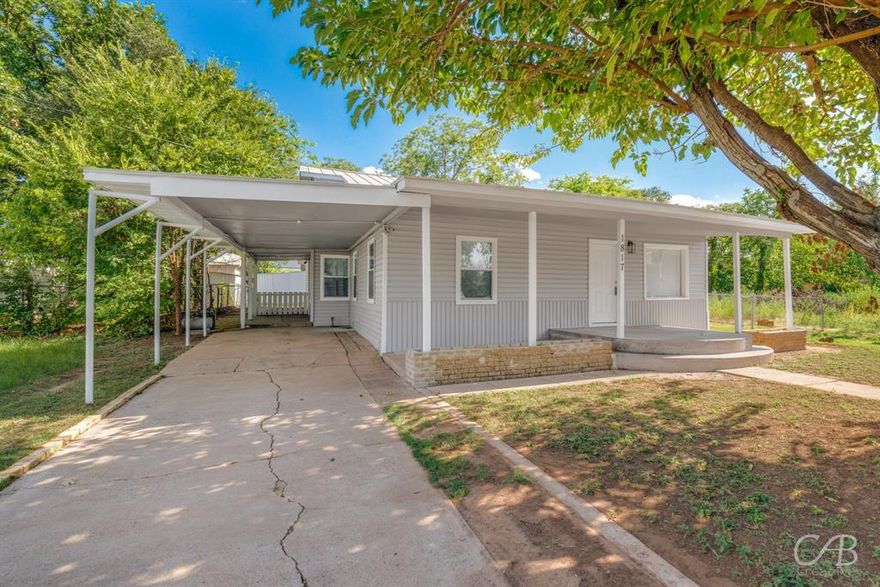 Completely remodeled, this 5-bedroom, 2.5-bath home on Abilene’s north side is ready for its next chapter. Step inside to find a spacious living area with beautiful LVP flooring and fresh updates throughout. The kitchen features granite countertops, new cabinetry, new appliances and a classic layout that keeps each space defined yet functional. Two bedrooms and a half bath upstairs offer great flexibility—ideal for guests, kids, or a home office setup. The large backyard is perfect for outdoor fun, and both the front and back porches are covered, giving you plenty of space to relax or entertain year-round. Mature trees add shade and curb appeal, while the carport provides convenient covered parking. Stylish, practical, and move-in ready—this north Abilene home has it all.