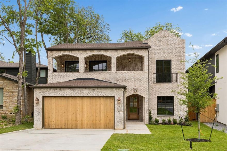 New Construction in Lakewood Hills by Brickment Homes. Gorgeous Design featuring four bedrooms and for and half bathrooms. Primary suite on the main level overlooking the backyard. Large primary closet and primary bathroom. Open floor plan with kitchen and living room, Thermador appliance package, Butlers pantry with microwave drawer and sink and a large walk-in pantry, Mud room area off laundry with lots of cabinet storage. Large dining room with paneling details and a home office with built-ins and large bay window complete the first floor. Upstairs you'll find 3 oversized ensuite secondary bedrooms and a large gameroom with a wet bar and an oversized balcony. The backyard is very spacious with lots of room for a future pool  and entertaining space and the patio has a full outdoor kitchen.