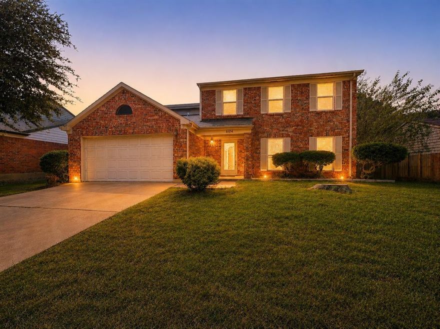 Beautiful two-story home in an established neighborhood!
This home features 2 living areas, 2 dining areas, 4 spacious bedrooms, and a large backyard with a covered porch — perfect for relaxing or entertaining. Recent updates include new upstairs bathroom countertop, new upstairs flooring, updated downstairs tile and flooring, plus replaced front and left-side windows.
The current lease expires on 05 26 2027, making this a great investment opportunity as well.
A wonderful home offering space, comfort, and valuable updates already completed!