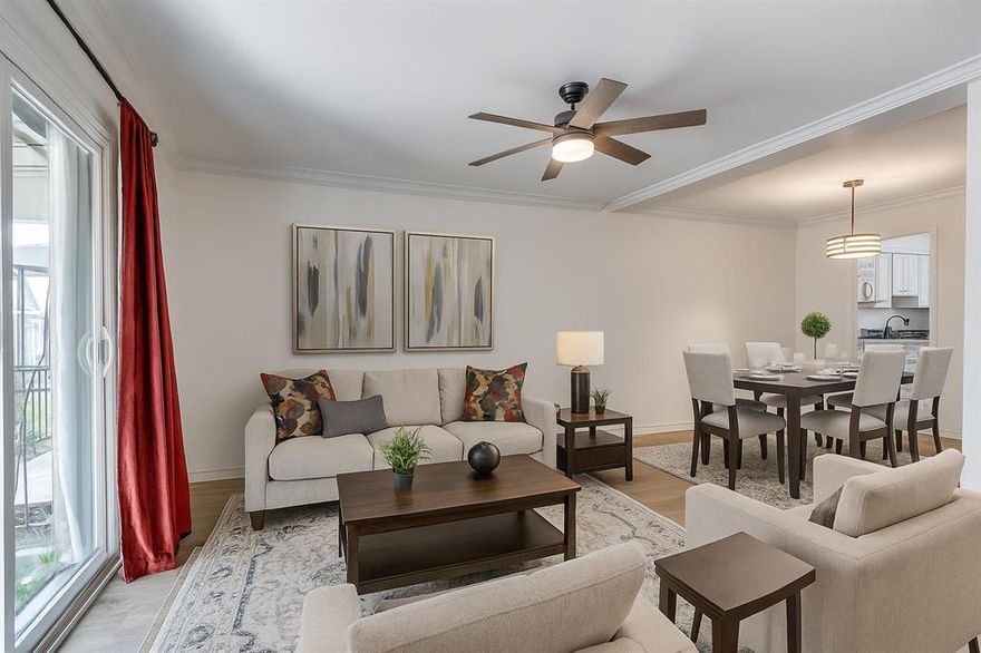 Welcome home to this beautifully refreshed 1-bedroom condo in a tranquil gated community near Preston Hollow. Featuring 734 square feet of thoughtfully updated living space, this inviting home offers stylish vinyl plank floors, a spacious living area, and a modern kitchen with stainless steel refrigerator and abundant cabinet space—perfect for cooking or entertaining.
The large bedroom includes two walk-in closets, while the private patio overlooking the pool is ideal for relaxing or hosting friends outdoors. Enjoy the convenience of assigned covered parking, in-unit washer and dryer, and central air and heat for year-round comfort.
Pets are welcome, and the community offers a peaceful setting with easy access to shopping, dining, SMU, Love Field Airport, and major highways. Don’t miss this opportunity to live in one of Dallas’s most desirable areas—schedule your tour today and experience all this charming condo has to offer!