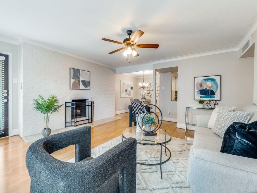 Easy-living, first-floor 2 bed, 2 bath condo with a rare setup: two private patio spaces and a standout spot within the community. Step inside to warm hardwood floors, granite countertops, and a wood-burning fireplace that anchors the living area with classic charm. The layout is practical and comfortable, with two bedrooms that work well for a home office, guest space, or everyday living. Enjoy the convenience of two covered, assigned, secure parking spaces—a big plus for daily routines and guests. This condo is located in The Tuscany, where an $800K community refresh was completed, adding value and enhancing the overall look and feel of the complex. When it’s time to unwind, take advantage of the community pool, outdoor grills, and workout room—everything you need for a balanced routine without leaving home.
You’ll also love the access to everyday favorites and outdoor options: quick trips to Central Market and the energy of Lower Greenville, plus trails that connect to White Rock Lake. Commuting is simple, too, with nearby access to the DART Line. If you’re looking for a well-kept condo with strong features, great community amenities, and a location that keeps you close to it all—come see this one in person.  Refrigerator, Full size washer and dryer included in sale.