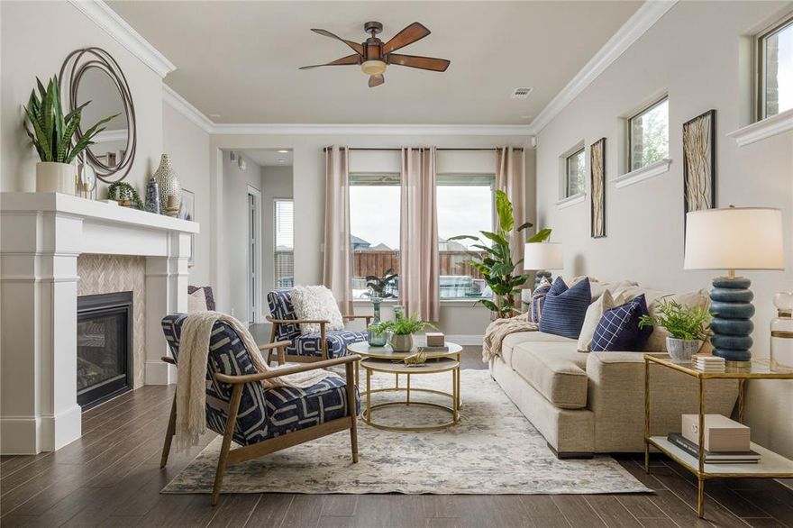 Welcome to this beautifully designed Drees Custom Home in Timber Creek, one of North McKinney’s most desirable communities. Built in 2018, this thoughtfully crafted 1.5-story home blends comfort, flexibility, and modern style with an open layout that fits a variety of lifestyles.
Inside, you’ll find an inviting kitchen, dining, and living space perfect for gatherings or everyday living. The kitchen features stainless steel appliances, gas cooking, double ovens, a farmhouse sink, and a spacious breakfast bar overlooking the family room with a cozy fireplace. Durable wood-look tile floors run throughout the main level, creating a warm and cohesive feel.
The secluded primary suite offers a spa-inspired bath with dual vanities, soaking tub, and walk-in shower. Two additional bedrooms and a full bath are located on the opposite side of the home for added privacy. A dedicated home office with designer finishes makes remote work effortless, while the media room can easily serve as a playroom, craft space, or even a fifth bedroom.
Upstairs, a private suite with a bedroom, flex room, and full bath creates the perfect setup for guests, extended stays, or a personal retreat.
Step outside to a low-maintenance backyard designed for relaxation. Enjoy the covered patio, deck with saltwater hot tub (conveys), and pet-friendly artificial turf overlooking a peaceful greenbelt. Located on a quiet cul-de-sac street, this home offers both privacy and community connection.
Residents of Timber Creek enjoy resort-style amenities, including a pool, playground, pavilion, and firepit. Close proximity to Costco, dining, shopping, entertainment, and major employers like Raytheon, as well as Highway 75 access.
This exceptional North McKinney home truly has it all - smart design, beautiful finishes, and an unbeatable location near everything you love.