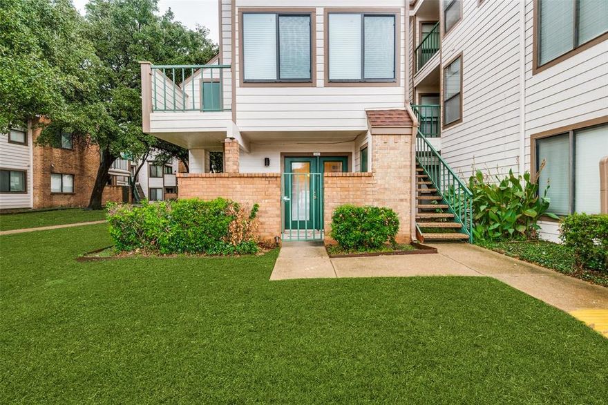 This well-maintained North Arlington first floor condo is in a great location across from the office, club house and community pool.  There is an inviting covered 12X5 porch when entering the property.  Amenities include ceramic tile flooring throughout, woodburning corner fireplace in the living area, washer & dryer, and the kitchen has a refrigerator, microwave, and a free-standing electric range.  Bedroom features fan and ensuite bath.  Water bill included in rent.  Tenant must adhere to HOA rules & regulations.