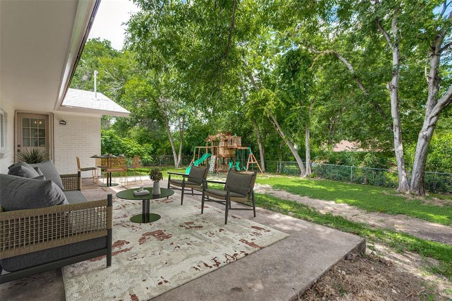 NEW ROOF in October 2025! Back on market, Buyer got cold feet! Welcome to this beautifully updated, truly move-in ready home in the charming and quiet Wedgewood neighborhood of Fort Worth. Situated on an oversized lot, this three-bedroom, two-bath property offers a perfect blend of comfort, space, and functionality. From the moment you step inside, you're greeted by a warm and inviting living area that flows seamlessly into an updated kitchen with granite and butcher block countertops, stainless steel appliances, and a breakfast bar that opens to the dining room. The spacious primary suite features a stunningly renovated ensuite with a walk-in shower, while three additional bedrooms share a spa-inspired bathroom. The second living room adds versatility and can easily serve as a playroom, media room, home office, or 4th bedroom. Outside, the expansive backyard is ideal for entertaining, gardening, or simply relaxing. Recent updates include fresh interior paint and water heater in 2025, bathroom renovations in 2023, all windows replaced in 2021, laminate wood flooring in 2021, and a replaced HVAC system in 2020. Conveniently located near shopping and dining, this home is one you will not want to miss, schedule your private showing today.