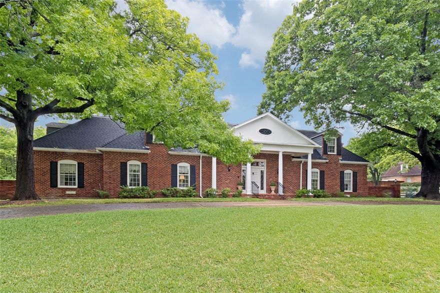 Exceptional Value with Endless Potential!

This rare, one-owner Northwood Hills Grand Colonial is prominently positioned on a .50-acre corner lot in the highly sought-after Northwood Hills Estates. Built by Charles Barnett Jr., this 6,366-square-foot residence features towering mature trees, a fantastic floor plan and a three-car garage. Timeless elegance, generous scale and everyday livability—don't miss this exceptional opportunity priced to move quickly.

The main level features a grand entry hall and dedicated office. There are two bedrooms on the first floor, including the primary suite. The spacious primary retreat offers dual “his and hers” full bathrooms, while the secondary bedroom includes its own ensuite bath—ideal for guests or multigenerational living. Designed for both entertaining and daily comfort, the home also features multiple living and dining areas, a fully enclosed wet bar, an oversized kitchen, plus a laundry and utility room with an additional half bath.

Upstairs, you’ll find four additional oversized bedrooms—two with ensuite baths and one with an attached dressing room—alongside a game room complete with built-ins, window seats, and plantation shutters. Two of the bedrooms open to a covered patio, adding charm and versatility to the upper level.

Storage is abundant, including a fully lined cedar room and four walk-in attics. One attic spans approximately 600 square feet, offering incredible potential for conversion into a home gym, media room, studio, or private retreat.

The expansive lot provides ample room to create your ideal outdoor oasis including space for a pool.

Rich in character and full of possibility, this is an exceptional opportunity to reimagine a classic home in one of the area’s most established neighborhoods. Voluntary HOA. Don’t miss the chance to make it your own.