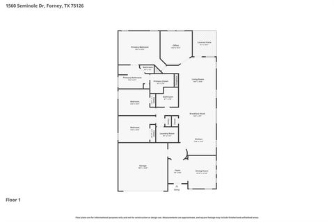 Tiny photo for 1560 Seminole Drive, Forney, TX 75126 (MLS # 21184391)