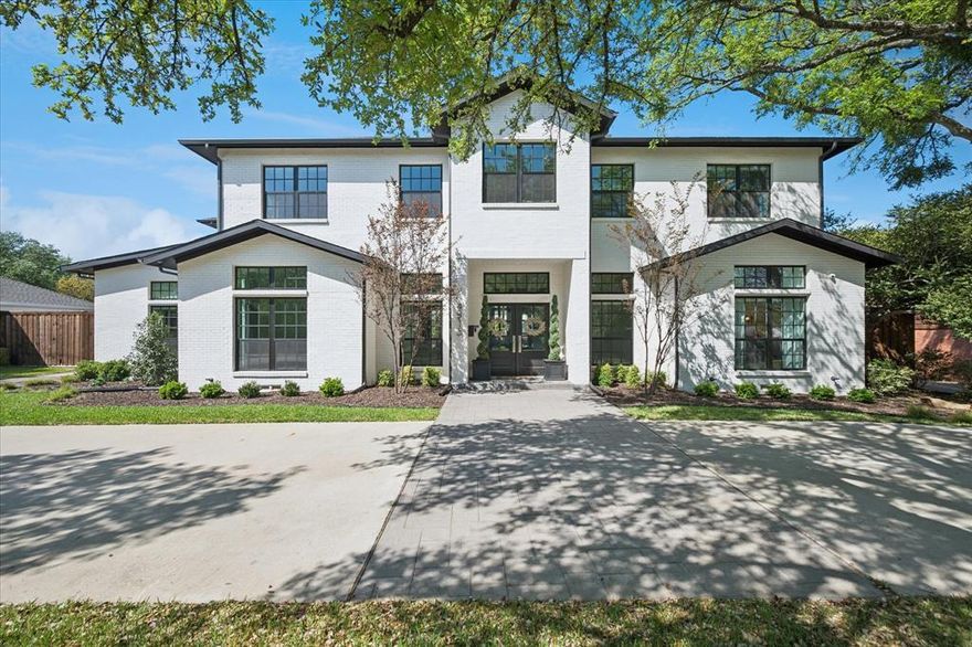 Taken to the foundation and reimagined in 2021, this stunning home offers modern design, functional luxury, and an unbeatable layout. Situated on a spacious 0.40-acre lot, this property features an open floor plan perfect for entertaining both indoors and outdoors. The main level showcases a light-filled living space with a seamless flow between the open-concept kitchen featuring SubZero and Wolf appliances and quartzite countertops, living room, dining area with a wall of windows, and an inviting family room. A private home office overlooking the front yard provides the ideal work-from-home setup. The beautiful primary suite is a true retreat, complete with a spa-like ensuite bath and a large walk-in closet. A split secondary bedroom downstairs also features its own ensuite bath and walk-in closet—perfect for guests or multigenerational living. Upstairs, you’ll find two additional bedrooms with ensuite baths, a spacious game room, and a large workout or flex room to suit your lifestyle. Step outside to your backyard oasis with low-maintenance turf, a sparkling pool, covered outdoor living area, and mature trees offering both shade and privacy. Additional highlights include a 3-car garage and a prime location close to top-rated private schools, restaurants, shopping, and major highways. This move-in-ready home truly has it all—modern updates, flexible living spaces, and exceptional indoor-outdoor living.