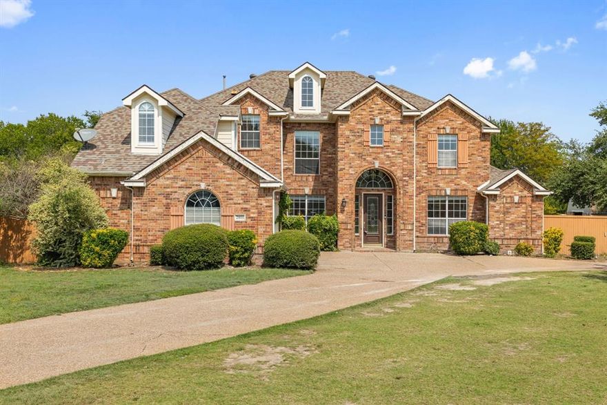 Nestled in the heart of Allen, this five-bedroom, three-bath residence rests on a full acre, offering a rare combination of space, style, and comfort. Thoughtfully maintained, the home exudes warmth and natural light at every turn.

A grand 18-foot foyer with a sweeping spiral staircase greets you upon entry, leading into an open-concept living space designed for both relaxed family gatherings and refined entertaining. The formal dining room flows effortlessly into a sun-filled living room, where soaring ceilings and expansive windows create an airy sense of openness.

The kitchen blends timeless beauty with everyday functionality, showcasing granite countertops, custom cabinetry, and stainless steel appliances. Beyond the glass doors, a sparkling pool invites you to unwind in your own private oasis, with ample room for alfresco dining and outdoor celebrations.

Perfectly positioned, the home offers quick access to Highway 75 and the Allen Premium Outlets, as well as nearby dining, shopping, and everyday conveniences—all while maintaining a sense of tranquility and retreat.