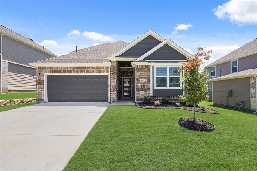 Welcome to Rocky Creek Crossing, Legend's newest community in Fort Worth, TX! The Lakewood floor plan is a spacious 1.5-story home with 5 bedrooms (4 down, 1 up), 4 bathrooms, a game room, and a 2-car garage. This home has it all, including a large kitchen island overlooking the family and dining rooms and vinyl plank flooring throughout the common areas. The gourmet kitchen is sure to please with 42-inch white colored cabinetry, granite countertops, and stainless-steel appliances! Retreat to the secluded Owner's Suite featuring granite countertops, a spacious walk-in closet, and a tray ceiling for some dramatic flair! Enjoy the great outdoors with a sprinkler system and a patio! Don’t miss your opportunity to call Rocky Creek Crossing home, schedule a visit today!