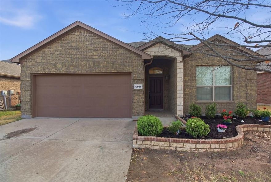 This charming 3-bedroom, 2-bathroom home in the highly sought-after Northwest ISD offers an inviting open-concept layout that creates a great flow for everyday living and entertaining. The kitchen features updated dishwasher and microwave replaced in 2025. Conveniently located near a variety of shopping and dining options, this home also offers access to neighborhood amenities including a community pool, clubhouse, park and greenbelt. A fantastic opportunity to enjoy comfort, convenience, and community all in one place!