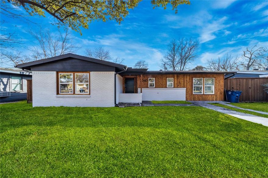 Fully remodeled and move-in ready, this beautiful home is located in the desirable Casa View Oaks neighborhood of East Dallas. Recent upgrades include a brand-new roof, new windows, and updated electrical, offering peace of mind for years to come. Freshly painted and thoughtfully updated, this 3-bedroom, 2-bath home features luxury vinyl plank flooring throughout—no carpet for easy maintenance and modern appeal. The kitchen comes equipped with an electric range, dishwasher, and refrigerator, making it ready for immediate use. The spacious primary suite offers a private bath with a stand-up shower, while the two additional bedrooms provide flexibility for family, guests, or a home office. Conveniently located just minutes from White Rock Lake, the Dallas Arboretum, and Casa Linda Plaza, with easy access to shopping, dining, and major highways for commuting throughout Dallas. A fully updated home in a prime location—this one is a must see!