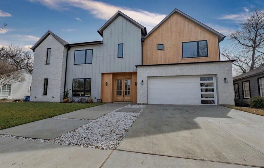 Welcome to this stunning new construction modern farmhouse, perfectly located within walking distance to Exemplary Mockingbird Elementary! Thoughtfully designed with both functionality and elegance in mind, this 5-bedroom, 4.5 bath home offers the perfect blend of modern luxury and classic charm.

As you enter, a spacious dedicated office just off the foyer sets the tone for a flexible, work-from-home lifestyle. The open-concept main living and dining area is anchored by a chef-inspired kitchen featuring high-end appliances, a generous butler’s pantry, and a stylish mini-bar perfect for entertaining guests or enjoying a cozy night in.

Downstairs includes a private en-suite guest bedroom, ideal for visiting family or multi-generational living. Upstairs, you'll find three additional bedrooms, a versatile entertainment living area, and a luxurious Primary Suite with spa-like finishes.

With plenty of room to grow, work, and relax, this beautifully crafted home is ideal for modern families who value space, comfort, and top-tier schools.