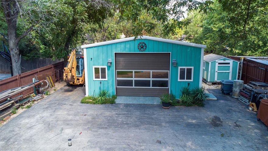 Welcome to your suburban retreat at 5935 Wall Ave, just minutes away from downtown Fort Worth!  This charming single-family residence boasts three spacious bedrooms, two full bathrooms, with an open concept living space and best of all a large workshop that can be a perfect man cave located in the backyard.  As you step inside, you are greeted by an inviting gas fireplace in the living room, creating the perfect ambiance for relaxation and gatherings. The open-concept layout seamlessly connects the kitchen, living, and dining areas, fostering an environment where memories are made and shared.  Fresh off a revamp, the interior and exterior of the home have just been repainted, giving it a crisp and welcoming curb appeal. But the upgrades don't stop there; a new 17-Seer Lennox HVAC system ensures your comfort throughout the seasons.  The .31-acre lot features a serene backyard oasis filled with lush plants, flowers, pecan trees and a small plant shed to protect your delicate greenery during winter months.  For the hobbyist or entrepreneur, a 615 sq ft commercial-grade shop equipped with heat, AC, and a 100-amp fuse box stands ready for your projects or business ventures. The shop, which is built on a robust commercial-grade pier and beam foundation, also includes 220 outlets and is pre-plumbed for bathroom or sink additions, offering endless possibilities.  For storage and convenience, a Tuff Shed with AC, an oversized electric gate for backyard security, and extra parking space for an RV, boat, or heavy equipment are all part of this amazing package. Enjoy the peace of mind and the extra space you've been seeking. Welcome home to 5935 Wall Avenue, where comfort meets possibility.