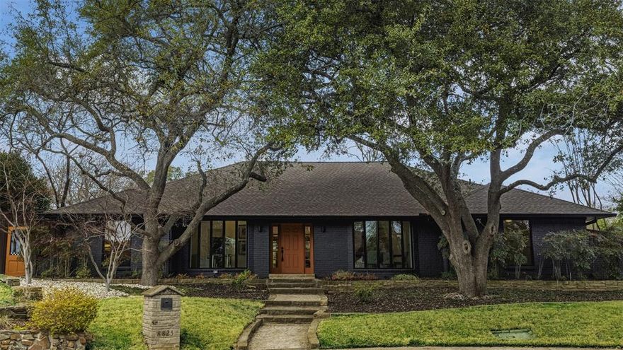 Architectural Lifestyle Property in sought-after Town Creek in Lake Highlands.

Set on a .32-acre cul-de-sac lot beneath a canopy of mature trees, this fully reimagined (2025) retreat offers privacy, scale, and a rare connection to nature. Known for its custom homes, winding creek, nearly two-mile walking trail, and dedicated neighborhood watch, Town Creek delivers a lifestyle that feels both tucked away and deeply connected.

A rare turnkey floor plan features 4 private bedrooms, each with its own ensuite bath, including 2 primary suites, a dedicated office, and a 3-car garage. Vaulted ceilings, walls of glass, and skylights fill the home with natural light, complemented by European oak flooring and Level 4 smooth drywall finishes.

The chef’s kitchen is anchored by a waterfall-edge island and equipped with a Thermador 48-inch range with griddle, Elica hood, dual ovens, and Bellmont European cabinetry. A sunlit dining nook and stately dining room invite casual mornings and elevated gatherings.  Primary Suite 1 offers a quiet reading nook and private patio—ideal for morning coffee. The spa-inspired bath features bold geometric tilework and a sculptural soaking tub. A secluded Primary Suite 2 provides privacy for guests or multigenerational living, with an adjacent flex space ideal for an office or additional living.

Outdoor living unfolds across layered terraces beneath crepe myrtles, complete with a built-in grill and spa with option to convert to a heated hot tub.

Major system updates include HVAC (Armstrong 5-ton 16 SEER), PEX and PVC plumbing, Navien tankless water heater, R-38 insulation, and improved drainage. Foundation approved by structural engineer.

Minutes from downtown, near Moss Haven and Merriman Park Elementary; buyer to independently verify transfer eligibility.