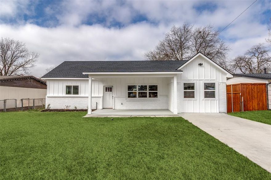 TOTALLY RENOVATED & MOVE-IN READY! This beautifully renovated home features all-new major systems, including electrical, plumbing, HVAC, new windows, foam insulation, a smart thermostat, and a brand-new roof with a transferable 30-year warranty. This house comes with a Certified Energy Efficient, an energy-efficient tankless water heater and the furnace includes an 8-year warranty for added peace of mind. Thoughtfully redesigned to feel like new construction, the open-concept layout seamlessly connects the kitchen and dining areas—perfect for modern living and entertaining. Thoughtfully designed with modern finishes, this home offers hardwood floors and a bright kitchen accented by quartz countertops.  

Each bedroom offers the luxury of its own walk-in closet, providing ample storage throughout the home. Enjoy new flooring throughout, fresh interior and exterior paint, and stylish modern lighting. The spacious backyard offers plenty of room for outdoor activities, entertaining, or gardening. Ideally located with quick access to I-30, Loop 12, I-635, Hwy 175, and Hwy 80, and just minutes from schools, parks, and shopping centers. This home is perfect for buyers seeking quality craftsmanship, comfort, and convenience.