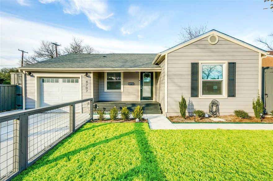 Welcome to 4707 Wateka, a beautifully updated gem in Dallas’ desirable Inwood Park neighborhood! This charming home boasts stainless steel appliances, granite countertops and hardwood flooring. Enjoy the privacy of a fully fenced front and back yard, ideal for relaxation or entertaining. Additional storage above the garage provides ample space for all your needs. Perfectly situated and walkable to both K.B. Polk SprayGround for family fun and Tom Thumb for convenient shopping. Bring your BBQ and make this beauty home!