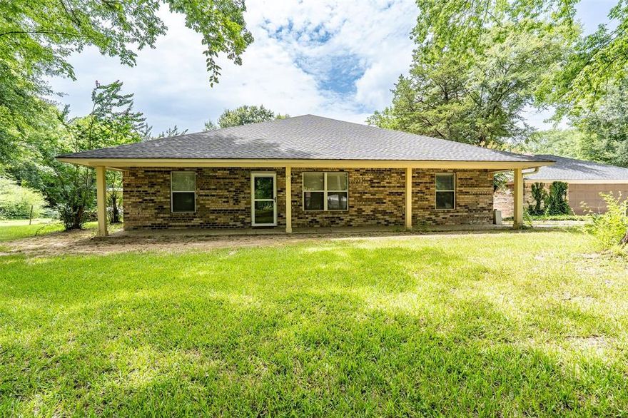 Enjoy peaceful country living on just under 10 acres with this well-maintained 3-bedroom, 2-bath home located in the Winona ISD. With some thoughtful updates and charm, this property offers a comfortable open layout with vaulted ceilings, a wood-burning stove, and beautiful views of pastureland, a spring-fed pond, and a creek. The spacious den and dining area flow together, perfect for gatherings, while the large laundry room adds everyday convenience. Recent upgrades include a new roof (2020), HVAC system (2021), Generac generator (2022), dishwasher and range (2023), and a brand-new walk-in shower and complete replumb with transferable warranty in 2024. Additional updates include new living room flooring (2023),den flooring and water heater (2018), and a freshly cleaned chimney (2025). Relax on the expansive front and back porches, enjoy the barn and storage building, or take in the serene setting just 30 minutes from Tyler. A 2-car garage and 2-car carport provide ample parking and storage. This property offers the ideal blend of privacy, functionality, and timeless country appeal. Come See! Come Buy!