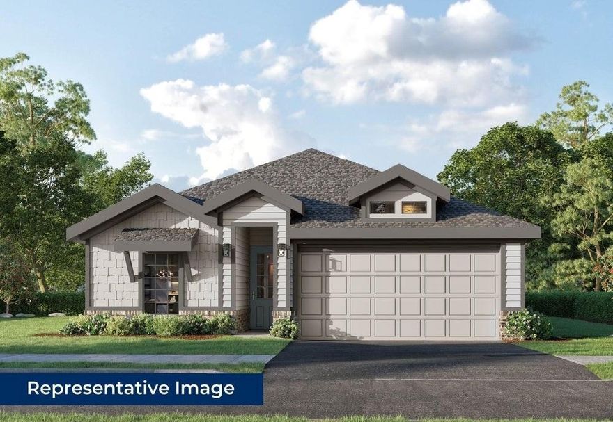 MLS# 20991297 - Built by First Texas Homes - Jan 2026 completion! ~ Located in The Meadows, Denton, TX, this thoughtfully designed home offers 3 bedrooms, 2 bathrooms, and 1570 sq ft of flexible living space that’s built for real life. Whether you're gathering with loved ones or enjoying a quiet moment, this home gives you the space — and comfort — to do both. Inside, you’ll find an amazing drive-up appeal, featuring board and batten material, brick, and layered roof pitches, complemented by an extended front porch and 8 ft. entry door. An outstanding open concept includes a kitchen with a large island and overhang for seating, seamlessly flowing into living spaces. An outstanding design provides a shared bath between secondary bedrooms, and extensive hard surface flooring extends throughout the main areas for easy living, designed to make everyday living easier and more enjoyable. With close access to HW 380, just 5 minutes from Denton, offering rural living with easy access to urban amenities, you’ll enjoy the convenience of everything you need—without giving up the peace of coming home. If you’re looking for a home that fits your life, we’d love to show you around. Schedule your private tour today.