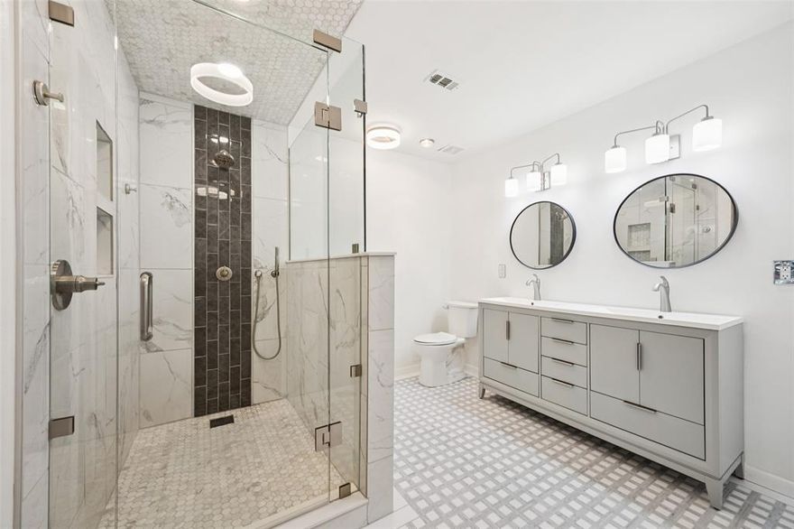 SELLERS ARE OFFERING $5,000 BUYER CONCESSIONS IF EXECUTED BY 12-31! Single-Story Gem with Pool & Spa in Prime Richardson Location! This beautifully updated single-story home is move-in ready and loaded with upgrades. The inviting floor plan offers a stacked formal living and dining area, plus a light and bright family room with hardwood floors and updated fixtures throughout. The kitchen is a true standout, featuring double ovens, a cooktop, granite countertops, updated fixtures, and plenty of storage. The primary suite has been completely remodeled, including the bathroom and closet, while additional updates include fresh interior paint and added recessed lighting in the primary bedroom. Step outside to your private backyard retreat showcasing a resurfaced pool and spa, new main pool pump motor, and pool cleaner—perfect for entertaining or relaxing. Additional updates include double-pane windows, Hardy Board siding, new hot water heater, foundation work (front and back), garbage disposal, flood lights in the back, and ceiling fans added in multiple rooms. With a rear-entry two-car garage and a fantastic Richardson location, this home truly has it all—style, comfort, and convenience.