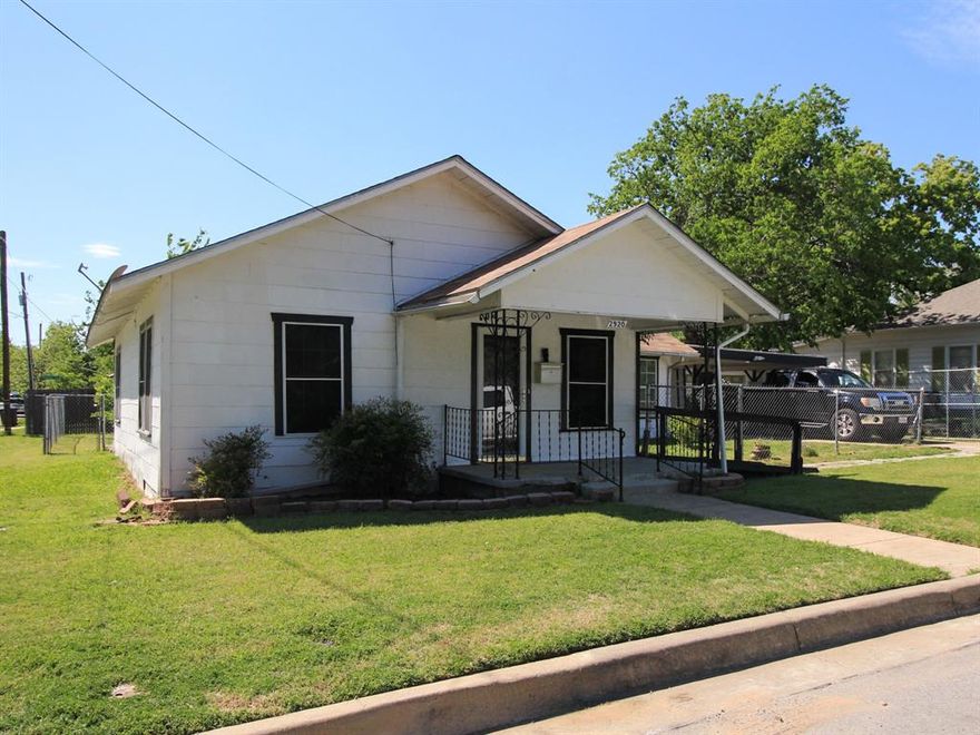 Charming and recently updated 3-bedroom, 2-bath home situated on a desirable corner lot in Fort Worth. This move-in ready property features a light and bright interior with neutral tones and durable flooring throughout the main living areas. The spacious living room offers plenty of natural light and flexibility for both everyday living and entertaining.

The updated kitchen and bathrooms showcase modern finishes, including updated cabinetry, countertops, fixtures, and lighting. Both bathrooms have been refreshed with clean, contemporary design elements, creating a comfortable and inviting feel.

Outside, the large backyard provides ample space for outdoor activities, pets, or future improvements, and includes a storage building for added convenience. The property also features off-street parking with a covered carport and detached garage.

Conveniently located with easy access to major roadways, shopping, dining, and local amenities. This home offers a great opportunity for owner-occupants or investors seeking a well-maintained property.

Buyer and buyer’s agent to verify all information, including square footage, schools, and property details.