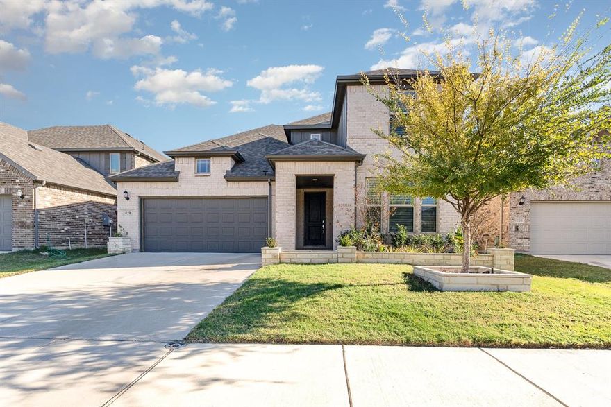 This stunning home, still feels like new and is packed with upgrades! From soaring ceilings to designer light fixtures, including a stunning chandelier. The grand foyer welcomes you with high ceilings, while elegant Vinyl plank flooring flows throughout the all common area, making it perfect for entertaining. The chef's kitchen features an oversized island, granite countertops, and a gas range,Freshly Painted entire house. The spacious primary suite, located on the main level, includes a luxurious ensuite with an oversized shower and dual walk-in closets. The home also offers an additional bedroom and a dedicated home office on the first floor. Elegant wrought-iron railings lead to the second level, where you'll find a large game room, two more bedrooms and good size Media Room. Situated on a quiet street in the highly sought-after Berkshire community, this home enjoys amenities like a pool, playgrounds, Club House ,walking trails, and access to top-rated schools. Brookshire elementary school  is 2 minutes walking distance from the house and Alliance Town Center (shopping Center) is 7 minutes a way driving  .The extended covered patio is perfect for outdoor entertaining!