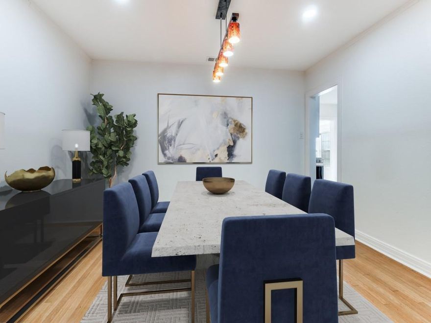 Charming Updated 1936 Home in the M Street Conservation District.  Discover this adorable and beautifully updated 3-bedroom, 2-bath home featuring two living areas and two dining spaces, perfectly blending 1930s character with modern comfort. Situated in the highly sought-after M Street Conservation District, this home offers unparalleled walkability to restaurants, entertainment, and local lifestyle spots-plus it's just five minutes from the SMU campus and within the highly rated Mockingbird Elementary zone.

Step inside to find refinished white oak flooring, fresh paint throughout, and a bright, stylish kitchen complete with new appliances, quartz countertops, and a convenient stackable washer and dryer. A newly added bathroom enhances functionality while preserving the home's classic charm.
Enjoy outdoor living year-round with a large covered back patio, perfect for gatherings, and an inviting front porch ideal for relaxing in this beloved neighborhood.

This is an exceptional opportunity to rent a thoughtfully updated historic home in one of Dallas's most iconic areas.