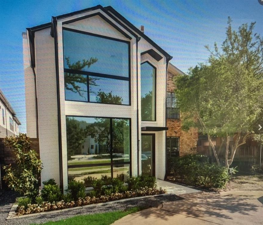 Welcome to this stunning and luxurious single-family attached home in the heart of University Park, near the Dallas Country Club, SMU, Highland Park Middle School, parks, and Snider Plaza shopping and dining.  Enjoy entertaining in your living area with fireplace and wet bar, open to the dining area and kitchen.  Preparing meals will be a pleasure in your waterfall island kitchen with breakfast bar, Wolf gas cooking, built-in refrigerator, abundant storage, and full-size laundry room. Your convenient study with built-in desk is tucked away from the living area and enclosed by glass doors. Retreat upstairs to your primary suite with luxurious bath, freestanding tub, separate shower, his & her sinks, and plenty of closet space.  Front & rear staircases access the second and third bedrooms, with ensuite baths and walk-in closets.  Love your new light-filled home with high-end finishes, patio, turfed yard, attached garage with epoxy floor, and more!