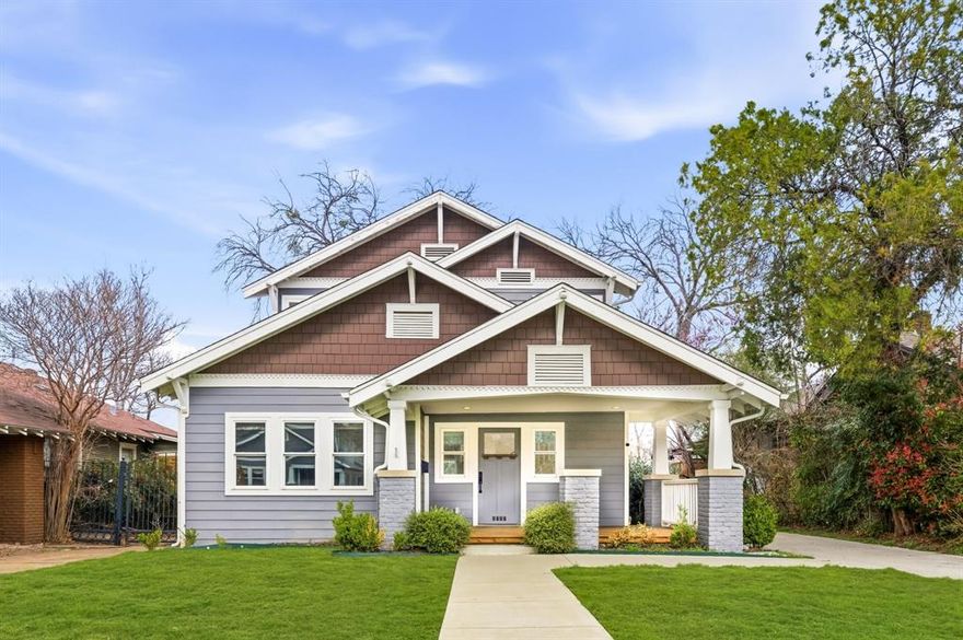 Stunning renovated East Dallas craftsman style residence ideally located between the highly sought-after M Streets and vibrant Lower Greenville. This beautifully curated home blends timeless character with sophisticated modern updates, creating an elevated living experience. Inside, you'll find light-filled spaces enhanced by designer finishes, statement wallpaper, and thoughtfully selected high end fixtures that bring warmth, personality, and style to every room. The seamless layout is perfect for both everyday living and entertaining, while the updated interiors highlight the home's unique charm and attention to detail. Step outside to your private backyard retreat featuring lush turf and a stylish fire pit area completed in the last year, an ideal setting for relaxing evenings or gathering with friends under the Texas sky. Perfectly positioned walking distance from some of Dallas’ best dining, shopping, and nightlife, this exceptional home offers the best of East Dallas living in one of the city's most coveted locations.