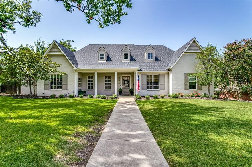 Welcome to this timeless, traditional one-story home, where classic elegance meets modern convenience.The expansive 4 bed layout is designed for both entertaining & daily living.Upon entry, the large Dining area seamlessly flows into the Family Den w fireplace, built ins & views to the outdoor living space.A dedicated study provides a serene workspace, w large closet for storage.A Chef's kitchen awaits w marble countertops, oversized island, extra eating space adjacent to another separate living area.Each generously sized bedroom is a private retreat, complete with its own en suite bath & generous walk in closets.The relaxing primary suite is a sanctuary, featuring direct access to a charming outdoor patio & pool area.Extensive storage options throughout the home & a spacious 3 car garage ensure everything has its place, making organization a breeze. Close to 75, Tollway, schools & shopping, this home offers an exceptional living experience in every way. A true gem of home perfection.