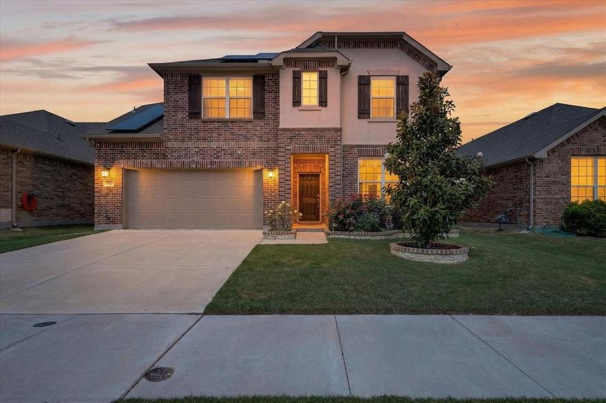 Showstopper Home!!! Move-In Ready & Model-Like Perfection!
This stunning 4-bedroom, 3.5-bath home truly shows like a model and is ready for you to move right in. At the heart of the home is a massive kitchen designed to impress, featuring an oversized island with abundant seating, stainless steel appliances, gas cooktop and oven, and a spacious pantry. The kitchen seamlessly opens to a warm and inviting living room perfect for gatherings and everyday living. The main floor offers incredible functionality with two dedicated office spaces (including one with a built-in desk just off the kitchen), a formal dining room, laundry room, and a convenient mudroom. Retreat to the bright and spacious primary suite, your own private oasis, complete with a large walk-in closet, dual sinks, and an oversized shower creating a truly relaxing atmosphere.
Upstairs, you’ll find a generous game room, three additional bedrooms, and two full bathrooms, providing plenty of space for everyone to spread out and enjoy. Step outside to a huge backyard ideal for entertaining, featuring a large covered patio and beautifully landscaped, perfect for hosting or simply unwinding. Enjoy the added benefit of solar panels for lower electricity bills, along with numerous upgrades throughout. Ideally located close to shopping, dining, and everyday conveniences.
This home truly has it all space, style, and exceptional value. Don’t miss your chance to make it yours!