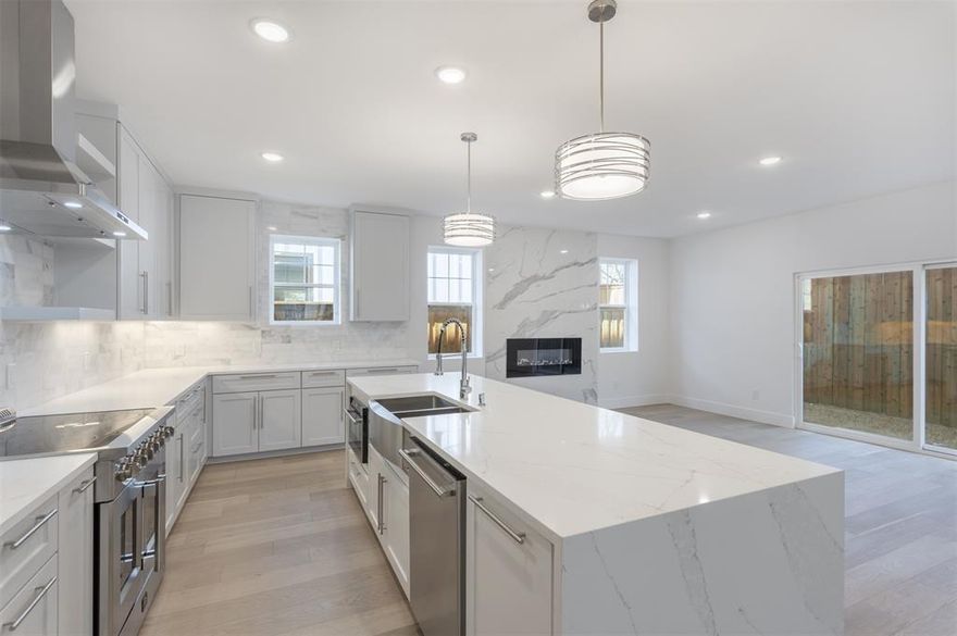 Welcome to 708 W. White — a stunning new construction home just moments from the charm of Historic Downtown McKinney. This 4-bedroom, 3.5-bath modern masterpiece blends sophisticated design with everyday functionality. A private study offers the perfect work-from-home space, while the open-concept living area is designed for effortless entertaining. High-end finishes are showcased throughout, from designer lighting and custom cabinetry to premium flooring and architectural details. The chef’s kitchen is equipped with top-of-the-line appliances, sleek surfaces, and an expansive island that anchors the heart of the home. Retreat to the luxurious primary suite featuring a spa-inspired bath and generous closet space. Every detail has been thoughtfully curated to deliver both comfort and elevated style — all within minutes of McKinney’s vibrant dining, shopping, and entertainment scene. Modern living. Prime location. Exceptional design.   All information stated herein is believed to be accurate but should be verified by Buyer.
******NOTE GPS will misdirect you.  Use 1402 Bradley in McKinney.  It is the street corner for the home.******