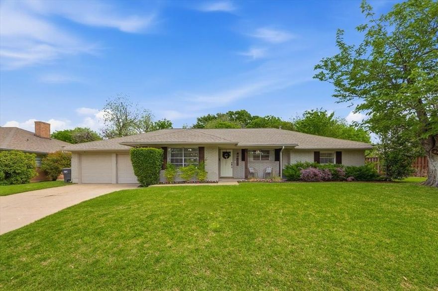 Charming fully updated ranch style home nestled in the heart of Fort Worth and zoned for highly sought after Overton Park Elementary School. This beautifully designed home features an open concept floor plan with seamless flow between the kitchen, living, and dining areas, which are perfect for both everyday living and entertaining. High end finishes are showcased throughout, including elegant marble countertops, custom lighting, and designer touches in every space. Each room is filled with an abundance of natural light, creating a warm and inviting atmosphere throughout the home. Step outside to the oversized backyard oasis featuring a covered outdoor living center built in 2018, complete with a TV, grill, and refrigerator, ideal for year around entertaining and relaxation. Please contact agent for the full list of updates and upgrades!