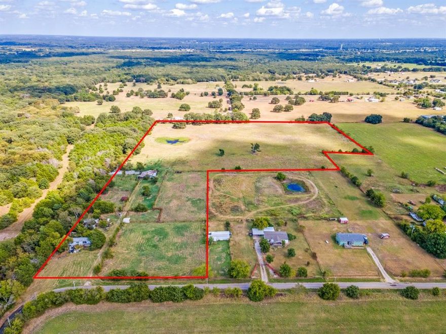 Bring your horses and don't miss this rare opportunity to purchase 3 contiguous undeveloped land parcels totaling 17.9 acres (Must be sold together). Prime location just outside the city limits in the ETJ of Greenville, TX. Land is close proximity to L3 Harris, dining, shopping, and local amenities. Whether you're looking to build a private dream home, start a farm or ranch estate, or invest in future development, this property offers incredible potential. Livestock pond, pipe & barbed-wire fenced, with Barn & storage trailers included. Electricity, and 2 water meters on site. Septic System is present but uninspected; buyer to perform due diligence. No warranties on condition or functionality. This undeveloped land is being sold in its current condition AS-IS, WHERE-IS, with no cleanup or removal of any debris, trash, scrap metal, structures, or personal property will be performed prior to or after closing. All items present on the property at the time of sale will become the sole responsibility of the buyer.

Property ID 113153 - A0452 Havins Thomas S, Tract 8-2, Acres 9.4238;
Property ID 26715 - A0452 Havins Thomas S, Tract 8, Acres 6.2342;
Property ID 26714 - A0452 Havins Thomas S, Tract 7, Acres 2.