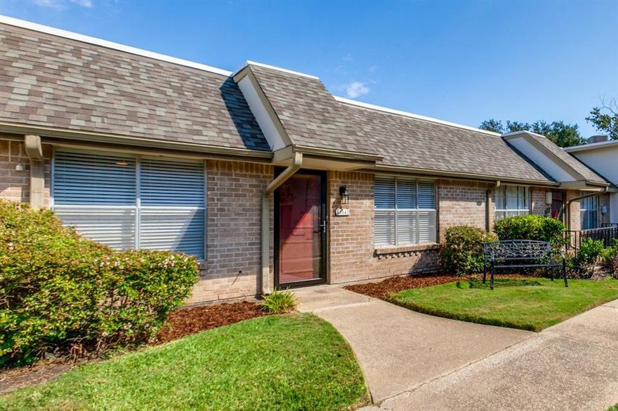 This is a must see in highly sought after RISD school district.  Immaculate, light and bright with fresh paint throughout, contemporary light fixtures, ceiling fans, luxury vinyl flooring, carpet in bedrooms, 2-inch blinds on windows.  Recently replaced heating and cooling systems, electrical wiring and roof.  Plenty of storage.  Room for full size washer and dryer.  Charming townhouse overlooks a lush greenbelt.  Enjoy 2 beautiful pools in the community.  Very easy to show.  You do not want to miss seeing this sensational property!
All measurements to be verified by buyer and or buyer's agent.