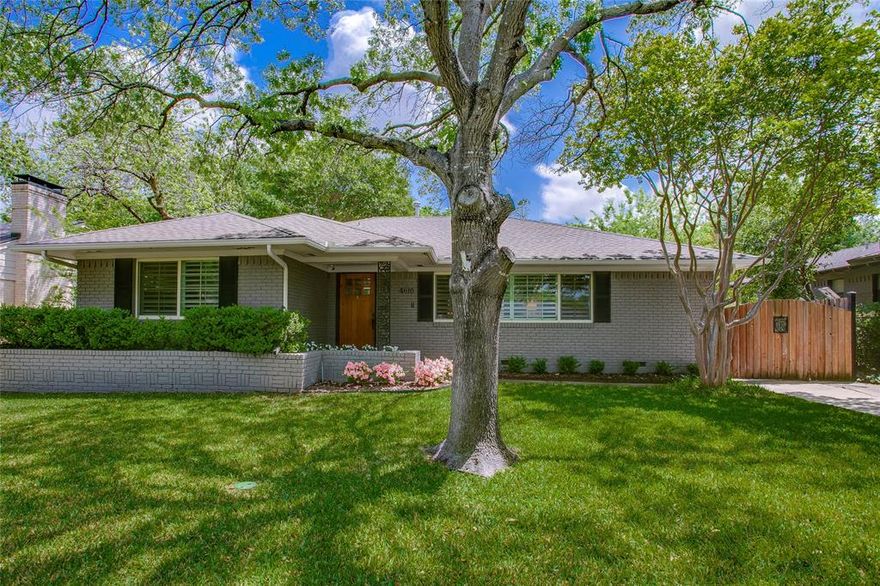 Step into this charming gem nestled in Lakewood Elementary. This beautifully updated home offers a harmonious blend of contemporary finishes and elegant comfort, featuring hardwood flooring, cozy den with a wood burning fireplace, and formal living and dining rooms.

The spacious family room opens into the updated kitchen, complete with granite countertops, stainless steel appliances, and a sunny breakfast nook. Every detail has been thoughtfully curated to create a space that’s both functional and inviting.

The primary bedroom is generously sized with a well-appointed ensuite. The secondary bedroom provides additional space and could function as a home office. 

Step outside to discover the private backyard oasis—a lush, landscaped yard with plenty of room for outdoor dining on the patio or simply unwinding under the Texas sky.

Situated near top-rated schools, vibrant dining and shopping options, and with easy access to major highways, this home offers the perfect balance of convenience and community. Whether you're starting the next chapter of your life or searching for your dream home, 4610 Rockaway Drive is waiting to welcome you.

Don’t let this one slip away!