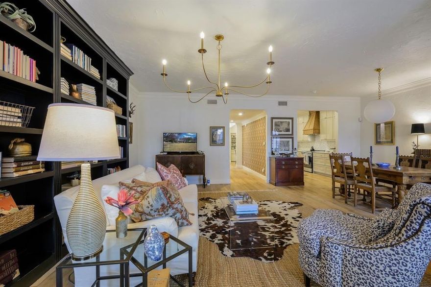 Nothing compares to this exquisitely designed and decorated 2 bedroom, 2 and 1 half bath townhome in the exclusive Preston Square convenient to the Galleria, Dallas N Tollway, LBJ Frwy, Love Field & DFW Airports, Downtown Dallas, North Park Mall, Dining.  With one entrance to Montego Plaza, community features, Clubhouse, Pool, 2 Tennis Courts, Greenbelt, Dog Park.  Updates include Solid Oak Flooring throughout first floor and staircase, 4 and 1 half inch Plantation Shutters throughout 1st & 2nd floors, Enlarged Crown Molding throughout, Decorator tile in both full baths, toilets replaced, Custom Built In Bookcase in Living Area, French Patio Doors Installed, Kitchen gutted to the studs, rebuilt with custom cabinets, appliances replaced, including disposal, deep single bowl sink with accessories high end brass faucet, fresh paint throughout.  Wet Bar converted to Coffee Bar, pantry, appliance closet.  Replaced All doorknobs, cabinet hardware, & plumbing fixtures with high end brass.  Replaced fans and lights with unique decorative fixtures throughout.  Refrigerator, Washer, and Dryer to convey with the home.  3rd level could be an extra living are, study or office, Bedroom, exercise space.  Must see to appreciate!