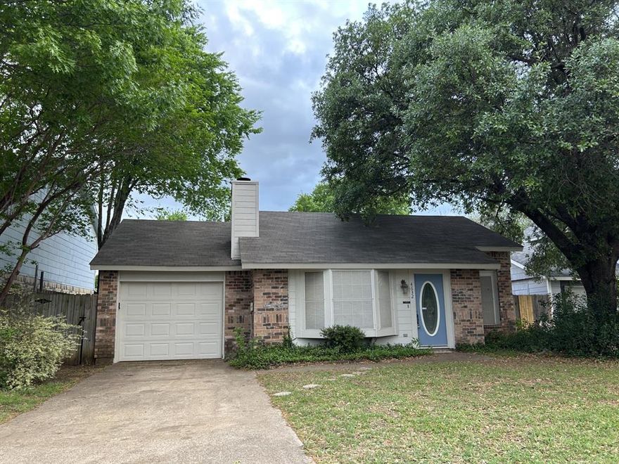 THIS ADORABLE 2 BEDROOM, 1 BATH HOME HAS ONE CAR GARAGE AND SITUATED ON SPACIOUS WOODED LOT. THE LIVING ROOM IS OPEN WITH VAULTED CEILING, BAY WINDOW AND WOOD BURNING FIREPLACE, THE KITCHEN OFFERS PANEL RAISED CABINETS, EATING AREA AND DOUBLE FRENCH DOORS LEADING TO BACKYARD. SPACIOUS BEDROOMS HAVE CEILING FANS AND AMPLE CLOSETS.  READY TO ENTERTAIN? THE BACKYARD IS PRIVATE WITH MATURE TREES AND LARGE WOOD DECK. SOME UPDATING TO INCLUDE NEW LIVING ROOM BLINDS AND CEILING FAN, SOME FRESH PAINT AND NEW FRENCH DOORS., HIGHLY DESIRABLE AREA, CLOSE TO SHOPPING AND EASY ACCESS TO FREEWAYS. GREAT STARTER HOME OR FOR THOSE WHO ARE READY TO DOWN-SIZE.  EASY TO SHOW!