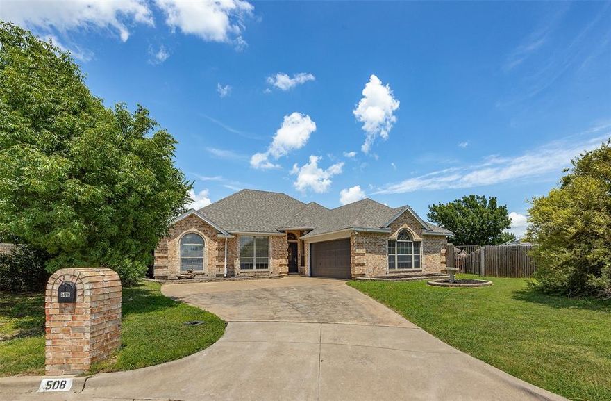 Fantastic move-in ready home offers incredible curb appeal with a new roof, fresh interior paint, and beautiful new wood floors—all nestled in the heart of Aledo with no HOA. Enjoy your own private backyard oasis featuring a sparkling pool, an expansive patio, and a pergola—perfect for entertaining and relaxing weekends. Inside, the open floor plan is filled with natural light and designed for entertaining. The welcoming foyer opens to a spacious dining area and living room centered around a cozy fireplace. The kitchen seamlessly connects to the breakfast room and second living area and features an island, new backsplash, and a generous walk-in pantry. The private primary suite boasts a bay window with picturesque views of the backyard. The ensuite bath offers dual sinks, a separate shower and soaking tub, and an oversized walk-in closet. Two additional bedrooms feature large closets and beautiful windows. Located in highly sought-after Aledo ISD and just minutes from top-rated schools, shopping, dining, and daily convenience, this home truly has it all. BUYER'S FINANCING FELL THROUGH AT NOT NO FAULT OF PROPERTY