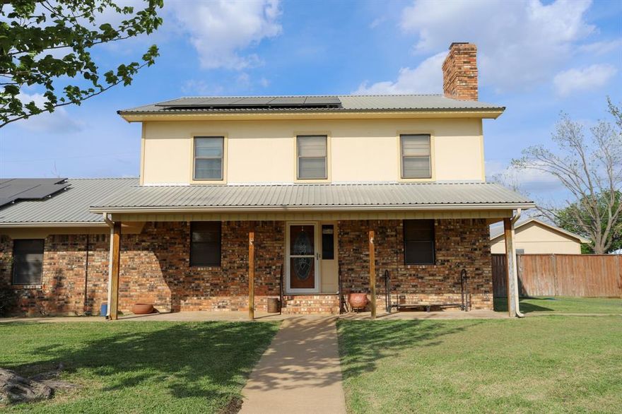 Beautiful original two-story brick veneer home in McGregor offering space, character, and exceptional amenities. This 3-bedroom, 2-bath home features approximately 2,781 sqft of living space.  The original two story home, built in the late 1940's, features 1,856 sq. ft. of living space plus an additional 900+ sq. ft. sunken den complete with built-in cabinets and abundant storage was added in 1975.   The kitchen features granite countertops, an island cookspace, built-in range and oven, microwave, disposal, and extensive cabinet space. There is also a full bath with shower adjacent to the kitchen. 
  Upstairs you’ll find three bedrooms and a full bath, along with a bonus room located just off the primary bedroom—perfect for a home office, nursery, or private sitting area.  Downstairs features a living and dining room combination highlighted by a cozy wood-burning fireplace. Flooring throughout the home includes hardwood, tile, and carpet. The property is equipped with three separate HVAC systems to help maintain comfort year-round. One of the three HVAC units replace April 2026.  There is also an enclosed back patio-sun room.

Step outside to enjoy the backyard retreat featuring an in-ground swimming pool, covered back deck, and a 20' x 16' “she shed” ideal for hobbies, storage, or a private workspace. A portion of the exterior garage has been converted into a pool house for convenient storage of pool equipment and supplies.  Additional highlights include a large covered carport capable of accommodating up to six vehicles.