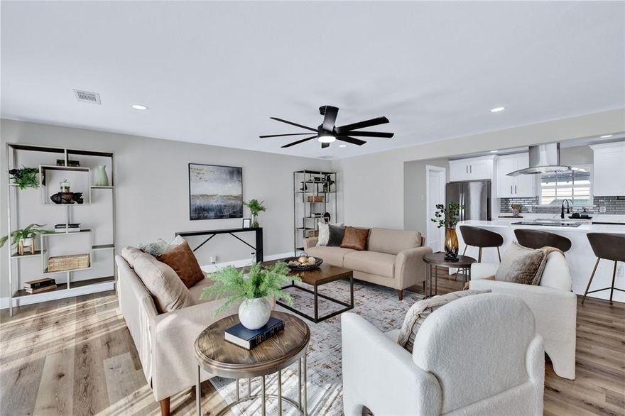 Welcome to 8635 Strathmore, a beautifully renovated Mid-Century Modern gem in one of Dallas’ most desirable locations. This spacious 5-bedroom, 3-bathroom home seamlessly blends style and functionality with its open-concept design and thoughtful updates throughout.

Step inside to discover a light-filled layout perfect for entertaining, featuring modern finishes, updated systems, and a brand-new roof. The kitchen flows effortlessly into the main living spaces, creating the ideal environment for hosting or relaxing.

The backyard is a true summer retreat, complete with a stock tank pool, covered parking, and an electric privacy gate for added security and convenience. Whether you’re enjoying your morning coffee on the porch or unwinding poolside, this home offers a peaceful escape in the heart of the city.

Meticulously maintained and 100% move-in ready, 8635 Strathmore checks all the boxes for modern living with vintage charm.