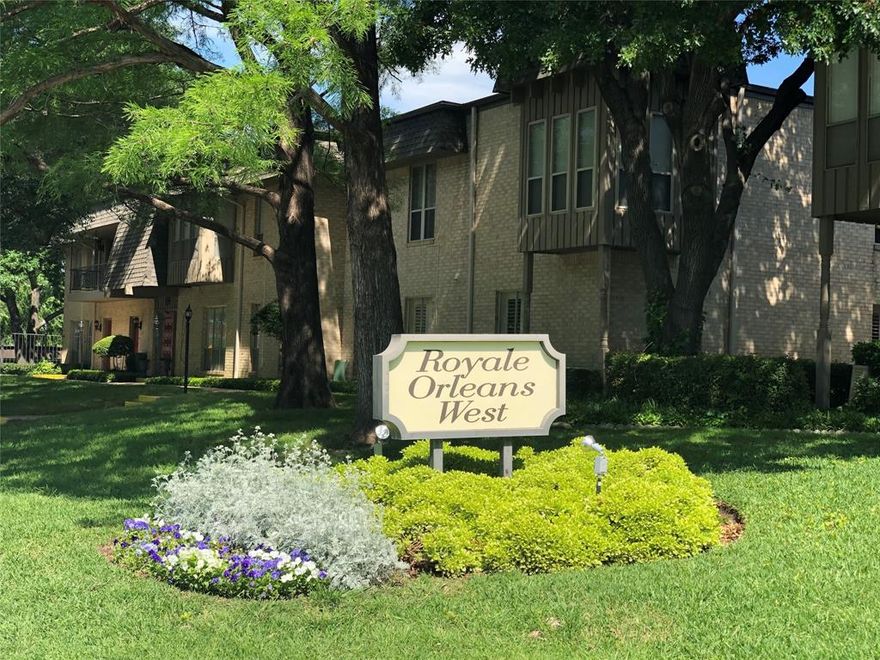 Charming downstairs one bedroom condo in the beautiful Fountains of Royale Orleans West HOA with a great view of the pool and very near covered parking.  Easy to clean double pained thermal window with a transferable 50 year warranty.  Appliances  stay stacked washer-dryer, refrigerator and microwave are 3 years old and garbage disposal 1-1.2 year old.  HOA includes water, electricity, maintenance of common space, roof, landscaping and pool maintenance.